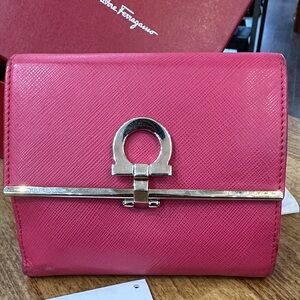 Salvatore Ferragamo Fuchsia Leather Wallet